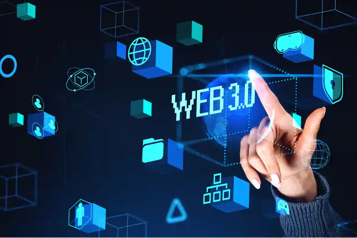DVTXT92-2 Web3 eCommerce futuro<br />
Gráfico que muestra un candado de blockchain y monedas digitales
